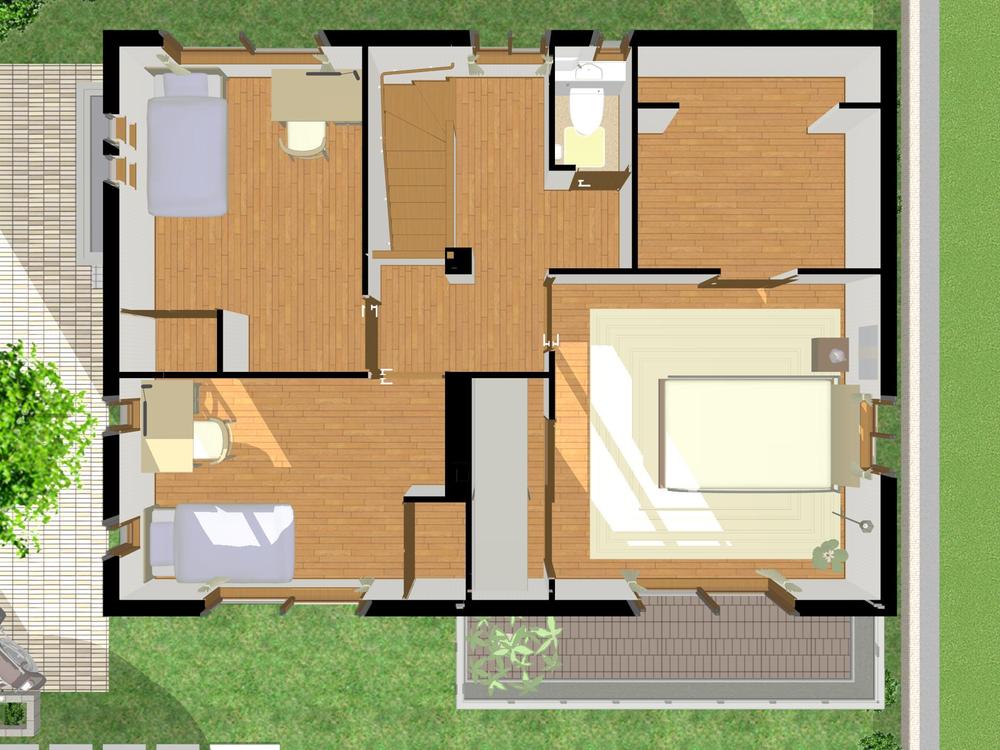 Building plan example (Perth ・ Introspection). Building plan example (No. 5 locations)