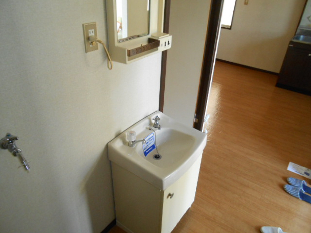 Washroom. Independence is a wash basin!