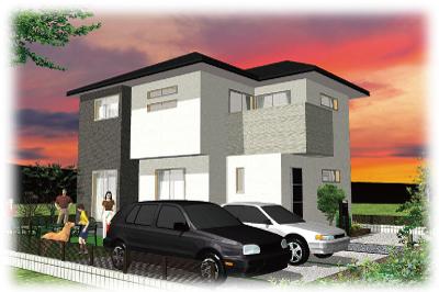 Building plan example (Perth ・ appearance). Building plan example (No. 3 locations) Building price 15 million yen, Building area 110.00 sq m