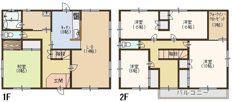 Floor plan. 15.8 million yen, 4LDK + S (storeroom), Land area 219.22 sq m , Building area 149.26 sq m