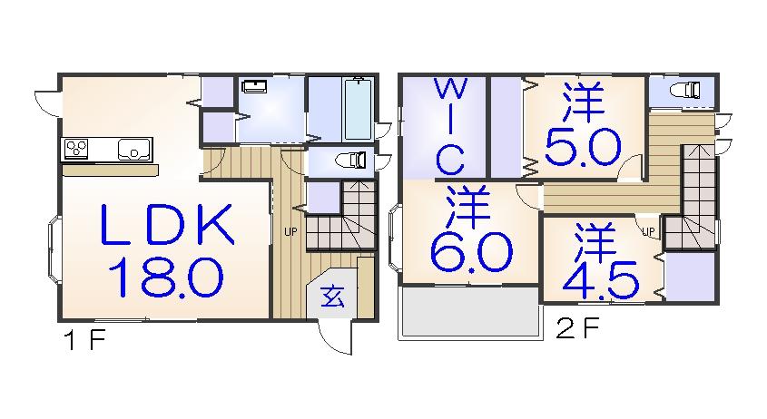 Floor plan. 25,800,000 yen, 3LDK, Land area 169.58 sq m , Building area 102.68 sq m
