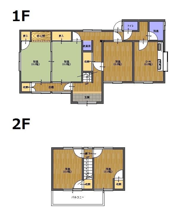 Floor plan. 4.05 million yen, 5DK, Land area 172.12 sq m , Building area 95.67 sq m
