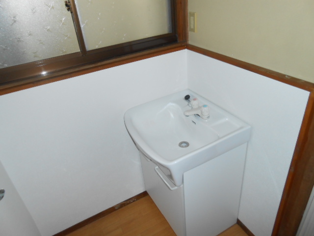 Washroom. Independence is a wash basin!