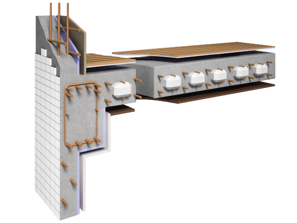 Building structure.  [Double floor ・ Double ceiling structure] The ceiling of the upper floor of the floor and the lower floor, Double floor in which a space between the concrete slab ・ Adopt a double ceiling structure. Sound insulation ・ Excellent thermal insulation, Also it makes it easier to correspond to such as future maintenance and renovation.  ※ Less than, Equipment illustrations all conceptual diagram of me