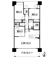 Floor: 3LDK, the area occupied: 69.3 sq m, Price: 22.6 million yen