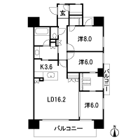 Floor: 3LDK + Wic + MC + Sic, the area occupied: 96.5 sq m, Price: 39,300,000 yen ~ 46,100,000 yen