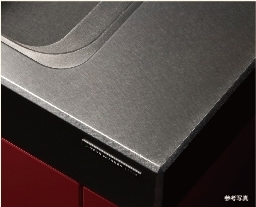 Kitchen.  [Strong titanium finish to scratch] The stainless steel work top, Have been made skill of polishing technology has created a "titanium finish.".  Beautifully expression "craftsmanship" is the profoundness and warmth of titanium. Strongly to scratches and cloudy, It is easy to clean because the dirt is hard to luck. (Same specifications)