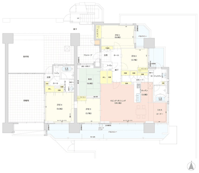 Floor: 5LDK, occupied area: 137.07 sq m, Price: 85.8 million yen