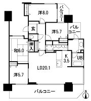 Floor: 4LDK, occupied area: 109.26 sq m, Price: 54,600,000 yen ~ 72,800,000 yen
