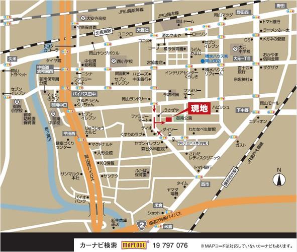 Local guide map. access map