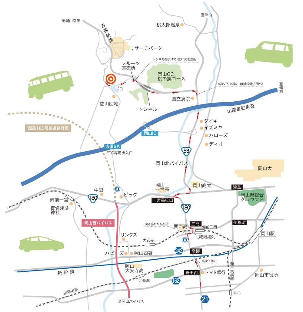 Access view. From Haga Sayama