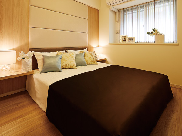 Interior.  [bedroom] Beginning and end of the day, Space of relaxation disentangle the mind and body. Masu Yuki flow leisurely calm healing time. (E type model room)