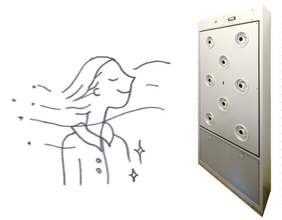Other.  [Air shower] In the "Owl Stage West City", Installing the air shower in the apartment common areas. Blown off with pollen and yellow sand in clothes, Do not let brought the pollen and dust dirt in the room. (Conceptual diagram + same specifications)