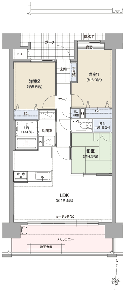 Floor: 3LDK, occupied area: 70.08 sq m, Price: 1980 yen ~ 22,800,000 yen