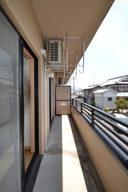 Balcony. Your laundry is Jose to the south-facing balcony