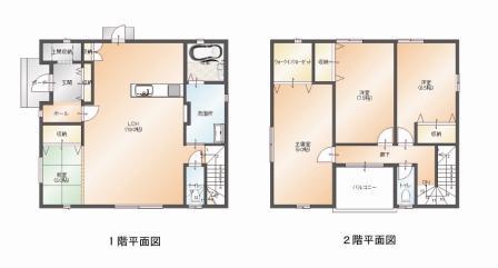 Floor plan. 25,200,000 yen, 3LDK, Land area 168.61 sq m , Building area 113.45 sq m