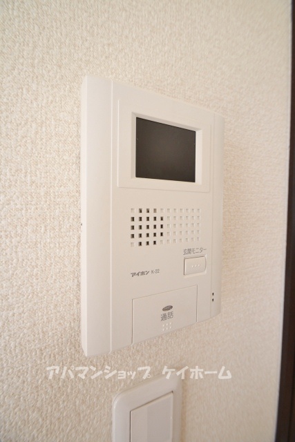 Security. Visitor check! Worry girl! TV monitor with intercom!