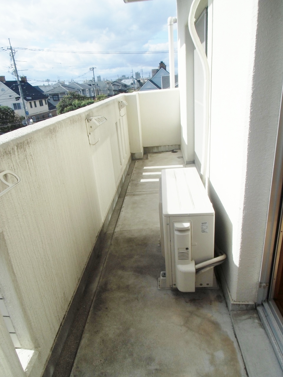 Balcony. Also spread balcony