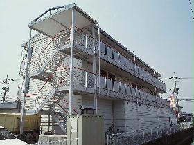 Building appearance. Sunny