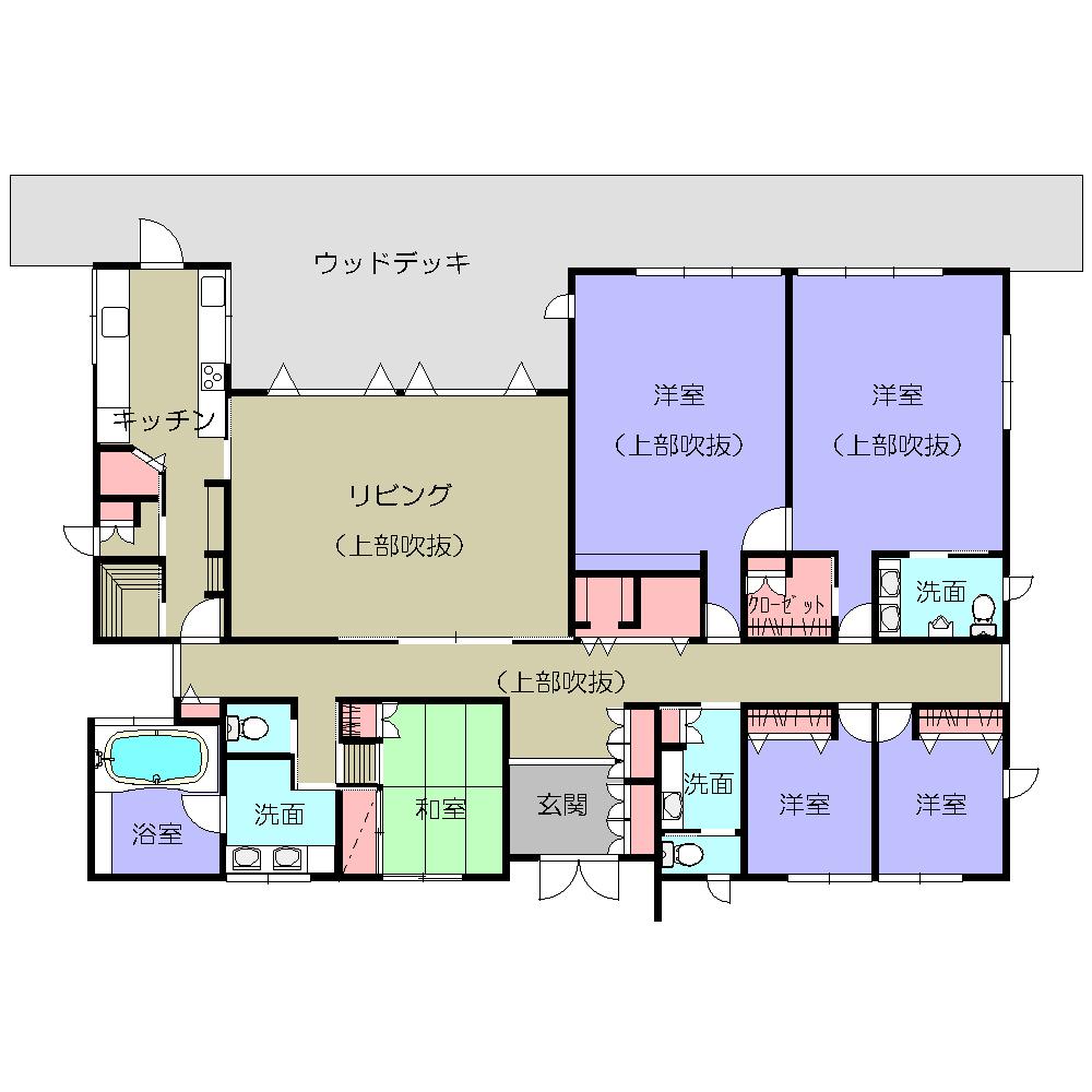 Floor plan. 65 million yen, 5LDK + S (storeroom), Land area 667.25 sq m , Building area 264.25 sq m