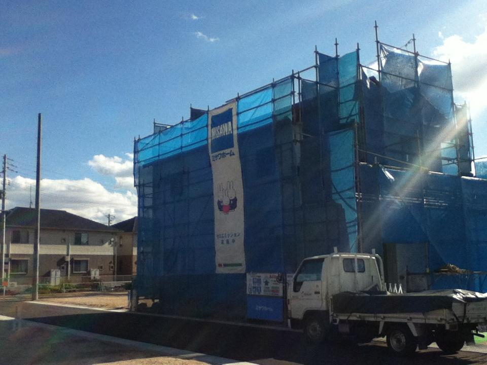 Model house photo. It is in the ready-built residential construction!