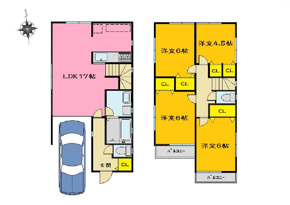 Floor plan. Until JR Nozaki 1040m