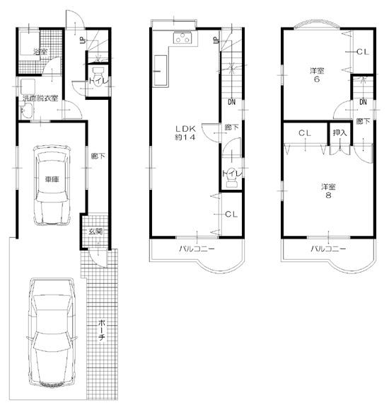 Floor plan. 11.8 million yen, 2LDK, Land area 59.01 sq m , Building area 80 sq m