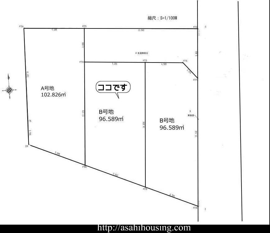 Compartment figure. 35,800,000 yen, 4LDK, Land area 96.58 sq m , Building area 91.53 sq m III stage B No. land