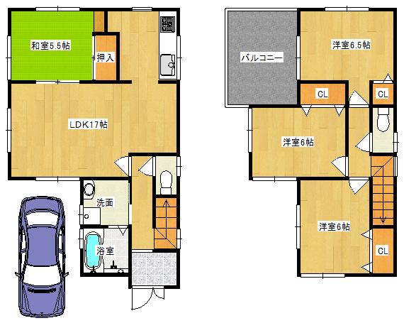 Floor plan. 25,800,000 yen, 4LDK, Land area 92.48 sq m , Building area 93.96 sq m ◆ Floor plan