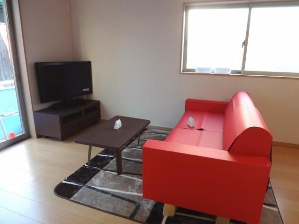 Living. I placed the furniture sample in the living room.