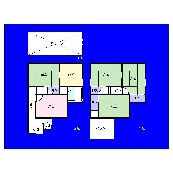 Floor plan. 11 million yen, 5LDK, Land area 90.7 sq m , Building area 105.98 sq m   ☆ 5LDK ☆ Garage