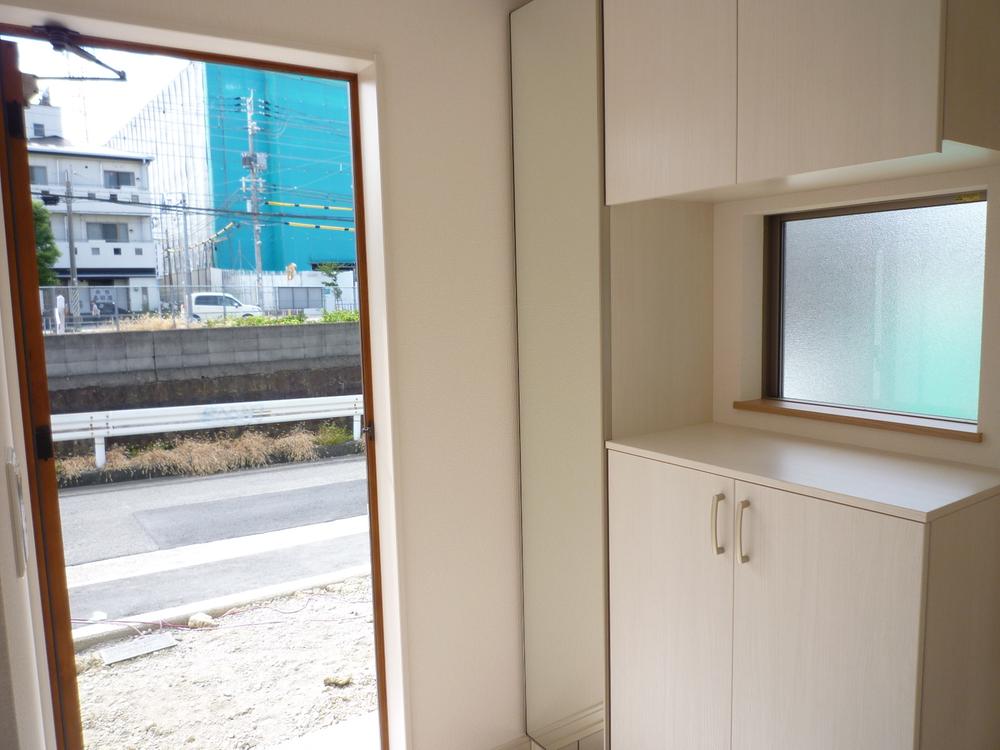 Entrance. It is the entrance of the south-facing