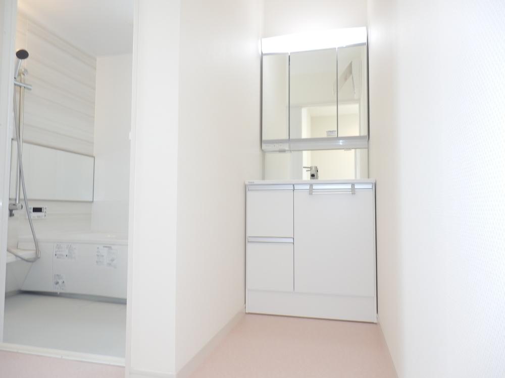 Wash basin, toilet. We vanity also the Panasonic as a standard specification!