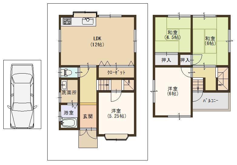 Floor plan. It is airy 4LDK