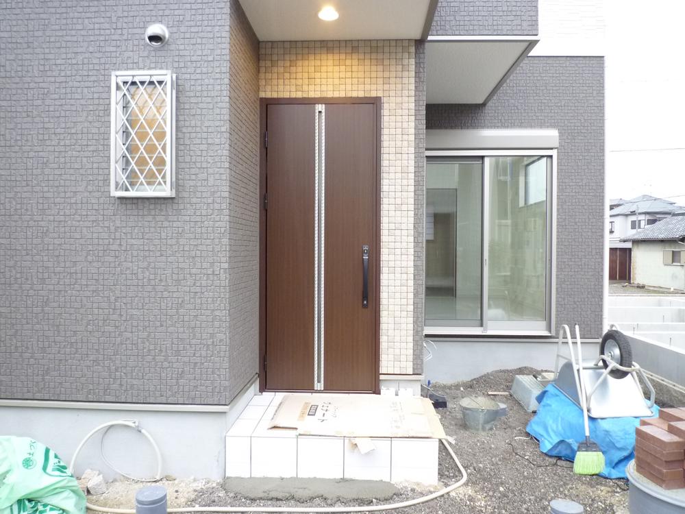 Entrance. South-facing entrance of