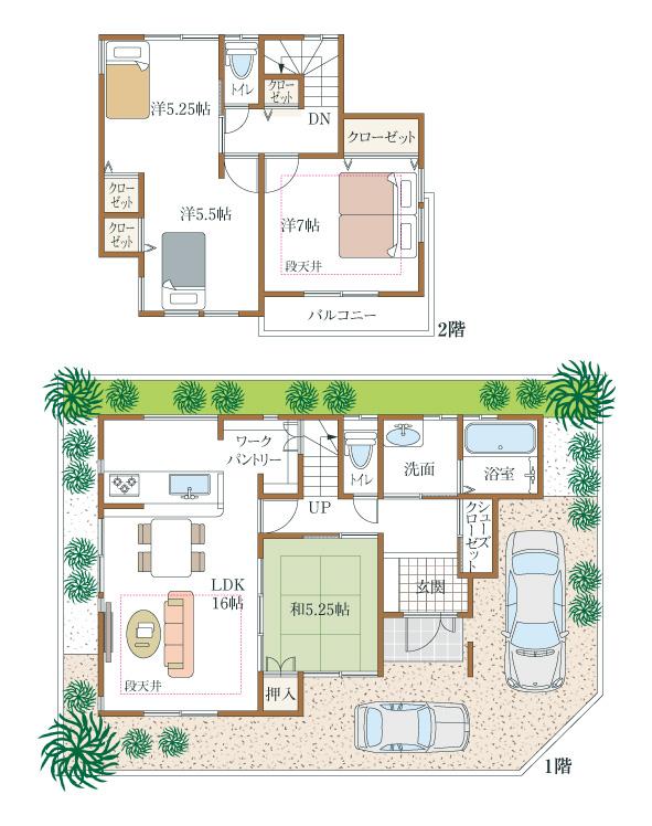Floor plan. (A No. land), Price 32,800,000 yen, 4LDK, Land area 100 sq m , Building area 94.22 sq m