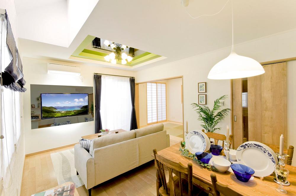 Kitchen. It finished with LDK of the feeling of freedom, You Hakadori also wife of cuisine. (Our example of construction)