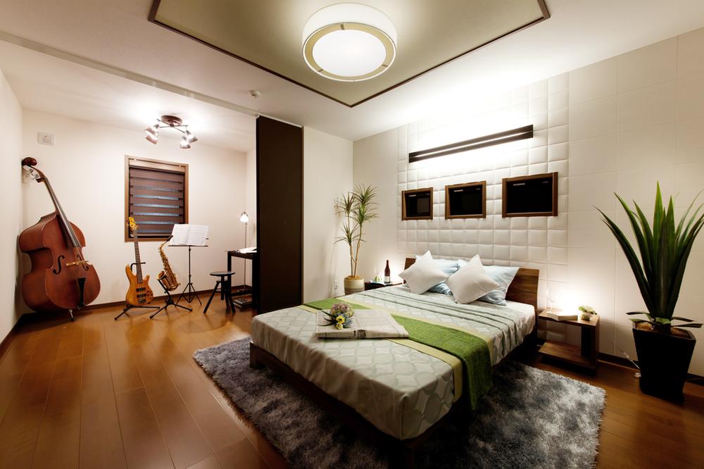 Model house photo. Enjoy reading, Or play a musical instrument, With the private married couple of time freely, Have created a place "free space" is born is clear of mind that you can immerse yourself in whatever you want. Is a proposal to enrich a more everyday.