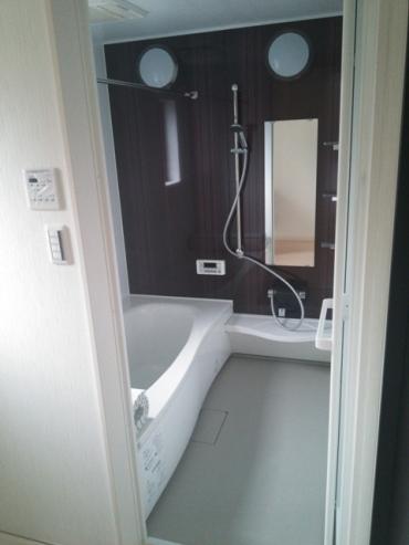 Bathroom. In construction cases