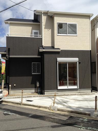 Model house photo. Example of construction