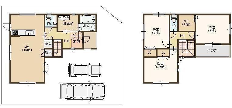 Floor plan. 19,990,000 yen, 3LDK, Land area 133.08 sq m , Floor plan of the building area 91.91 sq m 5 No. place is here.! !