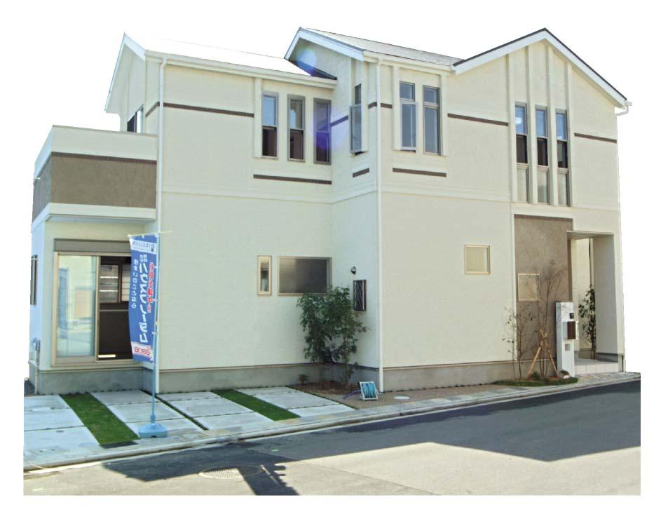 Local appearance photo. !!, Which was completed model house No. 7 land