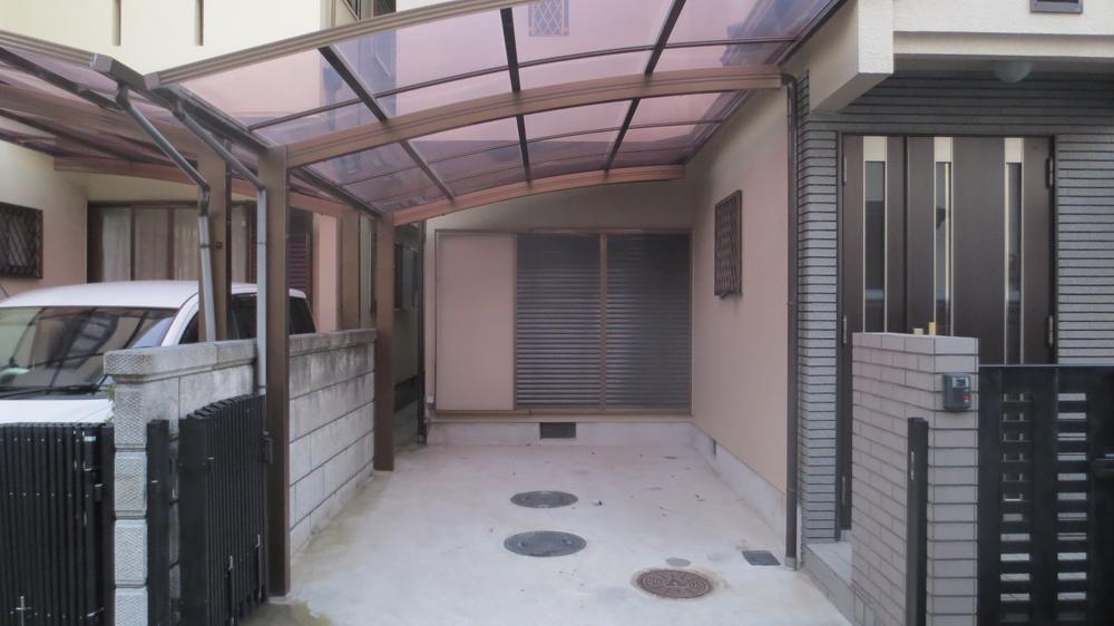 Parking lot. With carport