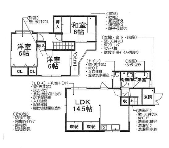 Floor plan. 17,980,000 yen, 3LDK, Land area 88.48 sq m , Building area 84.64 sq m