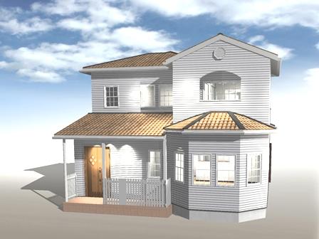 Building plan example (Perth ・ appearance). Building plan example