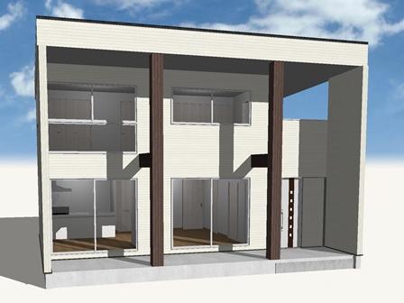 Building plan example (Perth ・ appearance). Building plan example