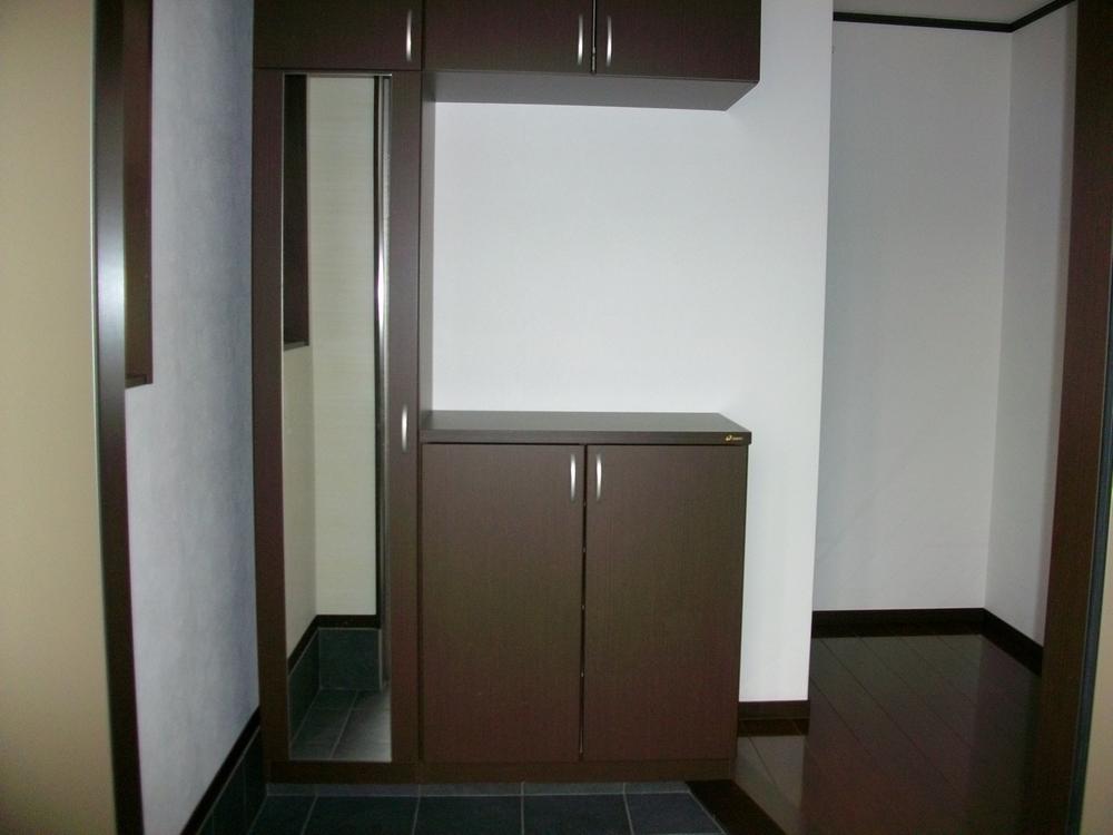 Entrance. Full-length mirror with cupboard