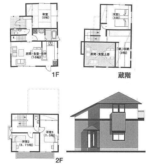 Floor plan. 23.8 million yen, 4LDK, Land area 166.42 sq m , Building area 109.29 sq m