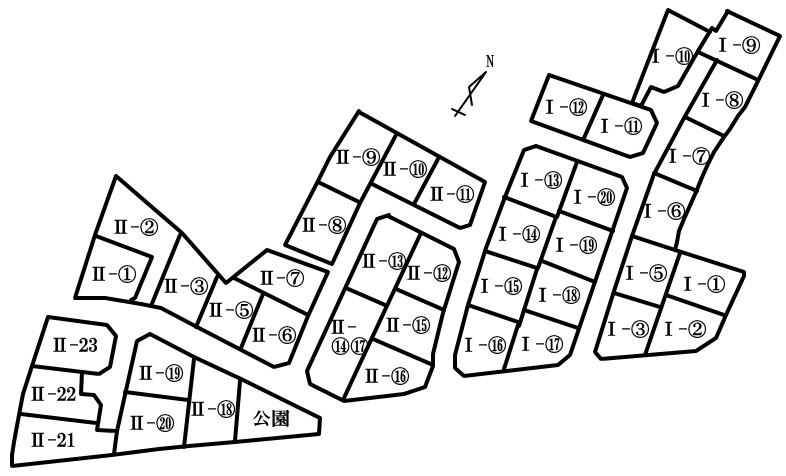 The entire compartment Figure. Rooftops of all 40 compartments spread to the Nankai Main Line 5-minute walk from "Ozaki Station"