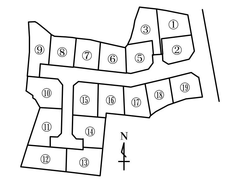 The entire compartment Figure. Land 42 square meters ~ 70 square meters of all 18 compartments.